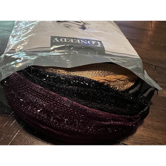 LONEEDY 4pcs Wide Headbands Sponge Padded Headwear NEW - Picture 3 of 4